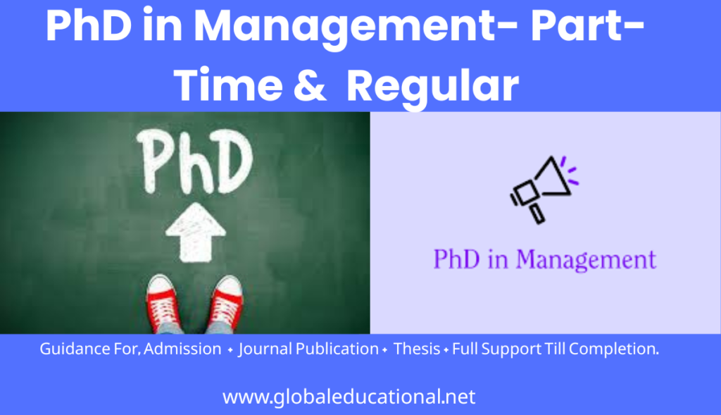 Part Time PhD in Business Management