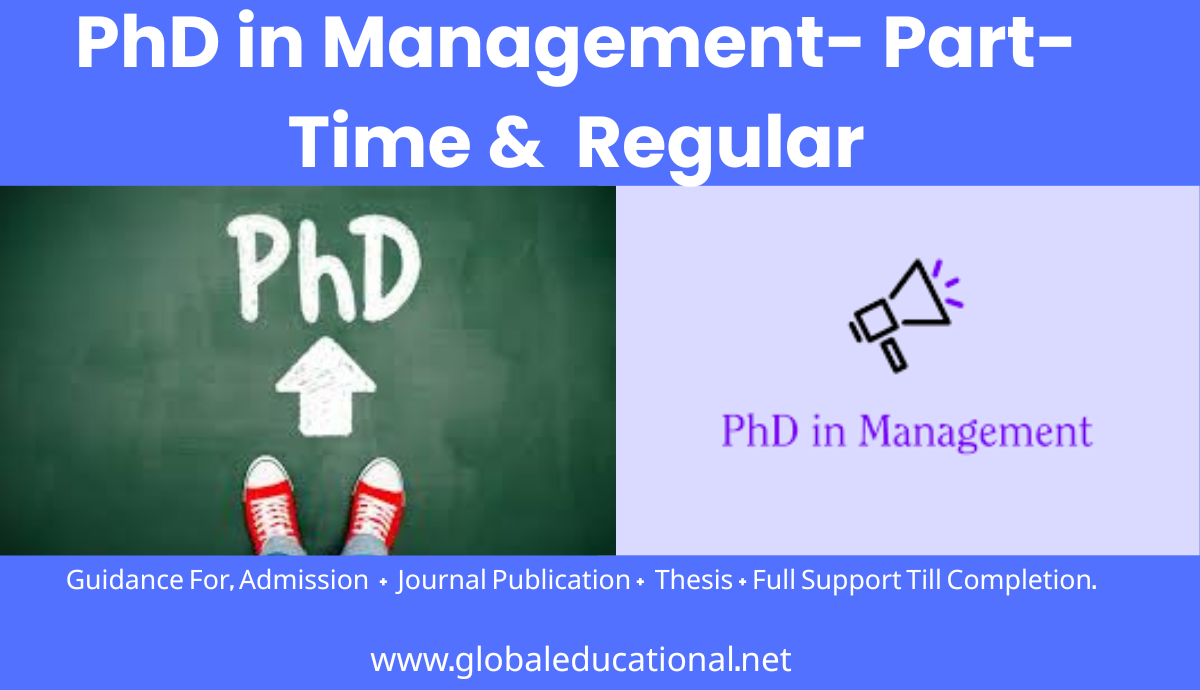 part time phd in business management in india