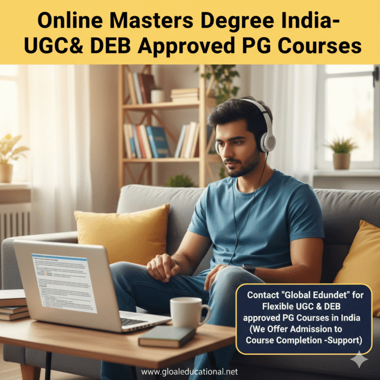 Online Masters Degree India-UGC Approved PG Courses